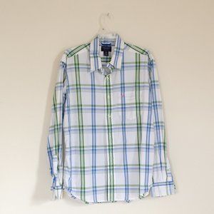 American Eagle outfitter men button down plaid shirt.